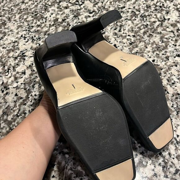 Bruno Valenti Leather‎ Ankle Boots Square Toe Size 6 Black - Picture 7 of 10